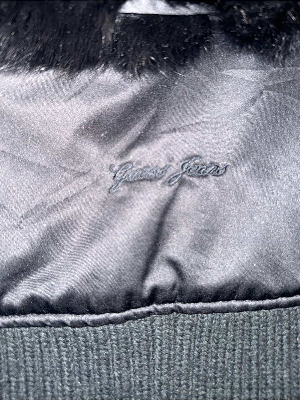 GUESS Real Rabbit Fur Vest Size Small/ See Measurements - Picture 6 of 10